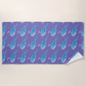 Whale - Beach Towel Strandlaken (Voorkant)