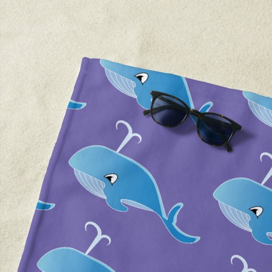 Whale - Beach Towel Strandlaken (In situ)