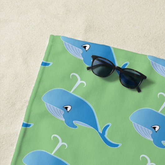 Whale - Beach Towel Strandlaken (In situ)
