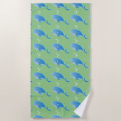 Whale - Beach Towel Strandlaken (Voorkant)