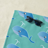 Whale - Beach Towel Strandlaken (In situ)