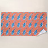 Whale - Beach Towel Strandlaken (Voorkant)
