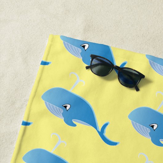 Whale - Beach Towel Strandlaken (In situ)