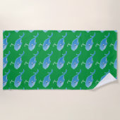 Whale - Beach Towel Strandlaken (Voorkant)