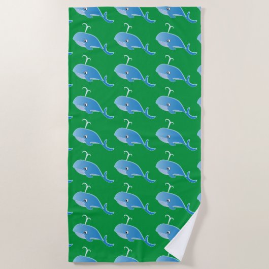 Whale - Beach Towel Strandlaken (Voorkant)