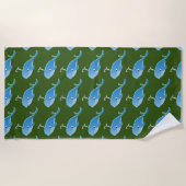 Whale - Beach Towel Strandlaken (Voorkant)