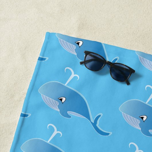 Whale - Beach Towel Strandlaken (In situ)
