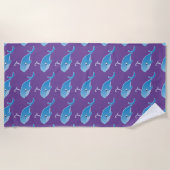 Whale - Beach Towel Strandlaken (Voorkant)