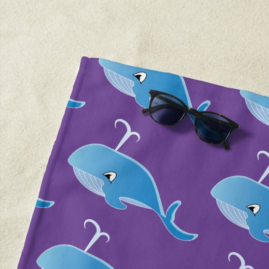Whale - Beach Towel Strandlaken (In situ)