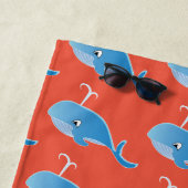 Whale - Beach Towel Strandlaken (In situ)