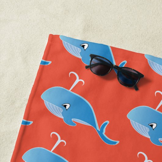 Whale - Beach Towel Strandlaken (In situ)