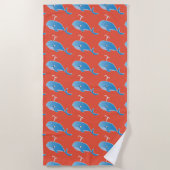 Whale - Beach Towel Strandlaken (Voorkant)