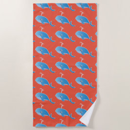 Whale - Beach Towel Strandlaken