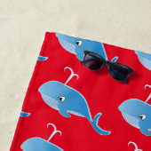 Whale - Beach Towel Strandlaken (In situ)