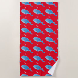 Whale - Beach Towel Strandlaken