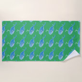 Whale - Beach Towel Strandlaken (Voorkant)