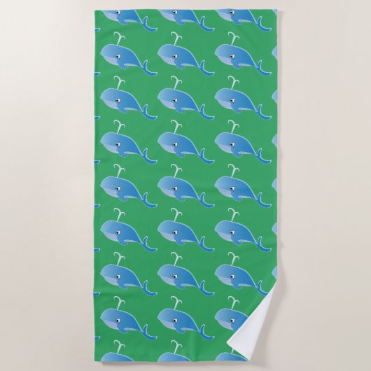 Whale - Beach Towel Strandlaken (Voorkant)