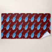 Whale - Beach Towel Strandlaken (Voorkant)