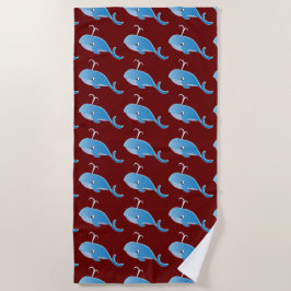 Whale - Beach Towel Strandlaken