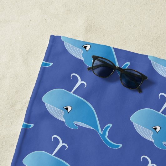 Whale - Beach Towel Strandlaken (In situ)