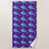 Whale - Beach Towel Strandlaken (Voorkant)