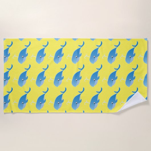 Whale - Beach Towel Strandlaken (Voorkant)