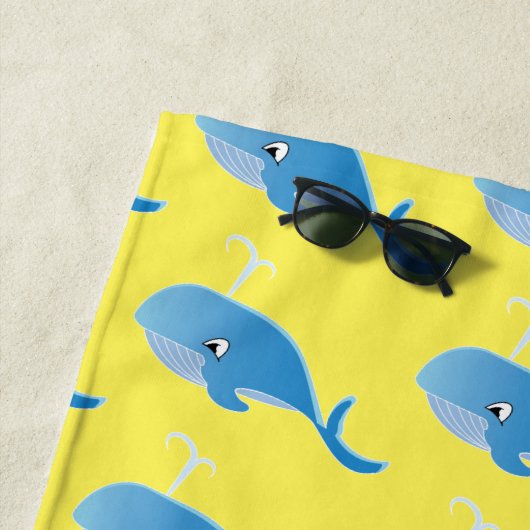 Whale - Beach Towel Strandlaken (In situ)
