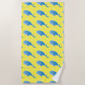 Whale - Beach Towel Strandlaken (Voorkant)