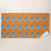 Whale - Beach Towel Strandlaken (Voorkant)