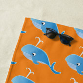 Whale - Beach Towel Strandlaken (In situ)