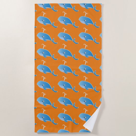 Whale - Beach Towel Strandlaken (Voorkant)