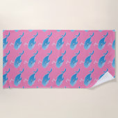 Whale - Beach Towel Strandlaken (Voorkant)