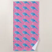 Whale - Beach Towel Strandlaken (Voorkant)