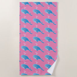 Whale - Beach Towel Strandlaken
