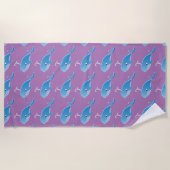 Whale - Beach Towel Strandlaken (Voorkant)