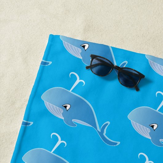 Whale - Beach Towel Strandlaken (In situ)