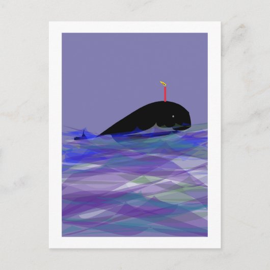 Whale Birthday Briefkaart (Voorkant)