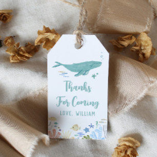 Whale Birthday Dank u Cadeaulabel