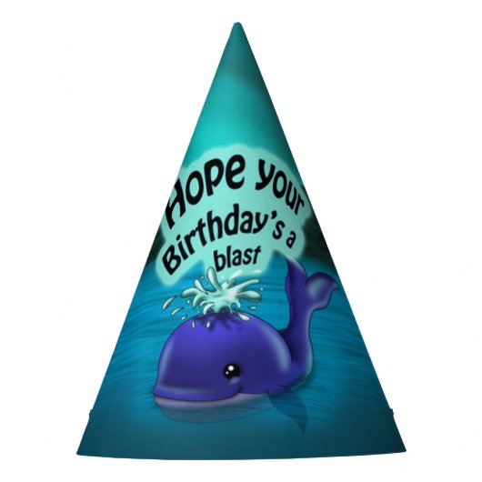 Whale Birthday Feesthoedjes (Voorkant)