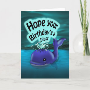 Whale Birthday Kaart