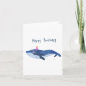 Whale Birthday Kaart (Voorkant)