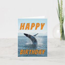 Whale Birthday Kaart – Splash in leuke wensen!
