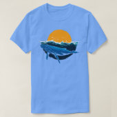 Whale Black Orca Ocean SwVING Sunrise T-shirt (Design voorkant)