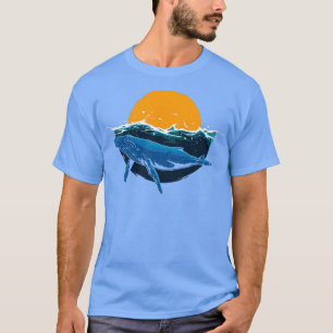 Whale Black Orca Ocean SwVING Sunrise T-shirt