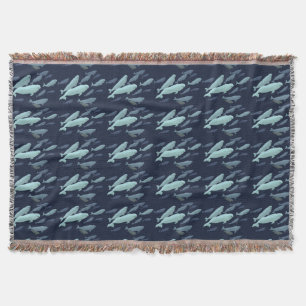 Whale Blanket Beluga Whale Art Throw Blankets Blan Deken