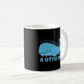 Whale Blue voelen Koffiemok (Voorkant rechts)