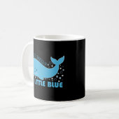 Whale Blue voelen Koffiemok (Voorkant links)