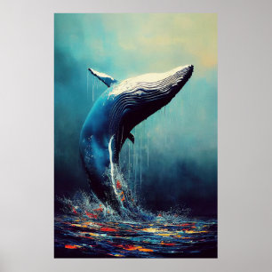 Whale Blue whale Animal Discovery Adventure Natuur Poster