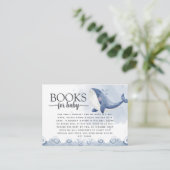 Whale Book Request for Baby Insert Card Informatiekaartje (Staand voorkant)