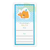 Whale Bookplaat Etiket (Voorkant)